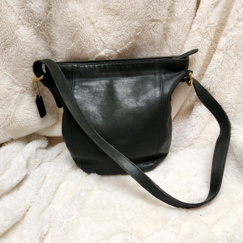 Green HTF Monterey Vtg Coach Bag - Picture 2 of 12